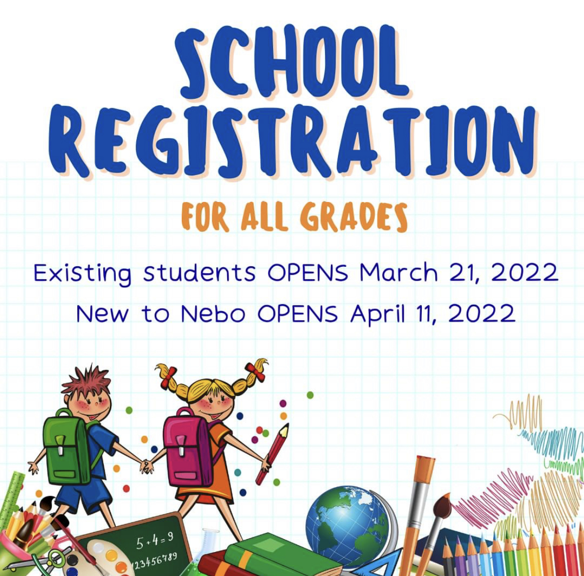 Nebo School Registration Starts Monday, March 21, 2022 Nebo School